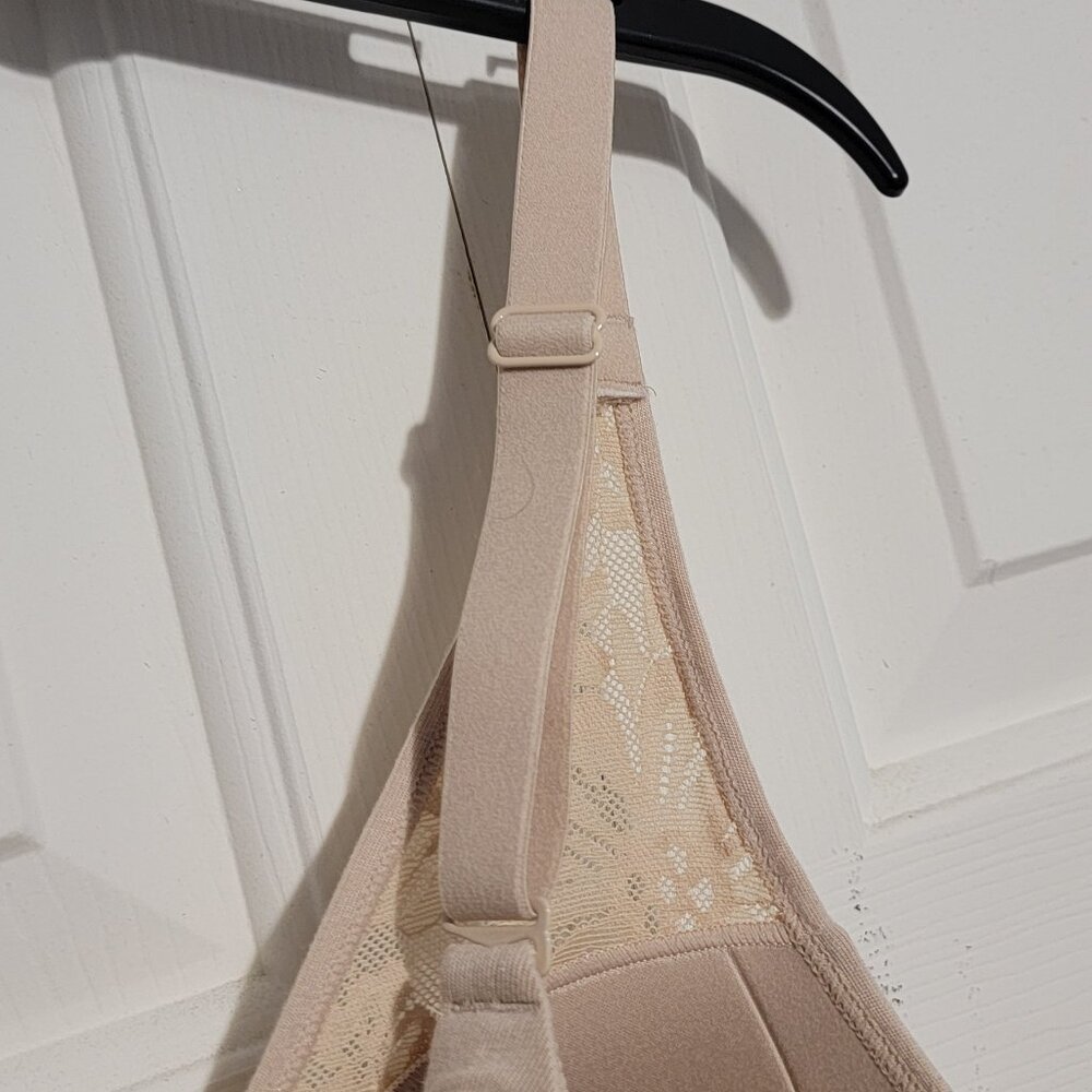 Bali Breathe Wireless T-Shirt Bra, Small, Almond - Picture 4 of 6